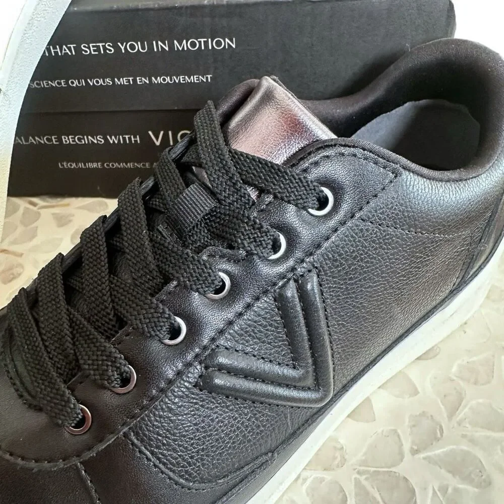 Vionic Elise Orthotic Leather Sneakers Comfort Casual Shoes Women’s 10 Wide